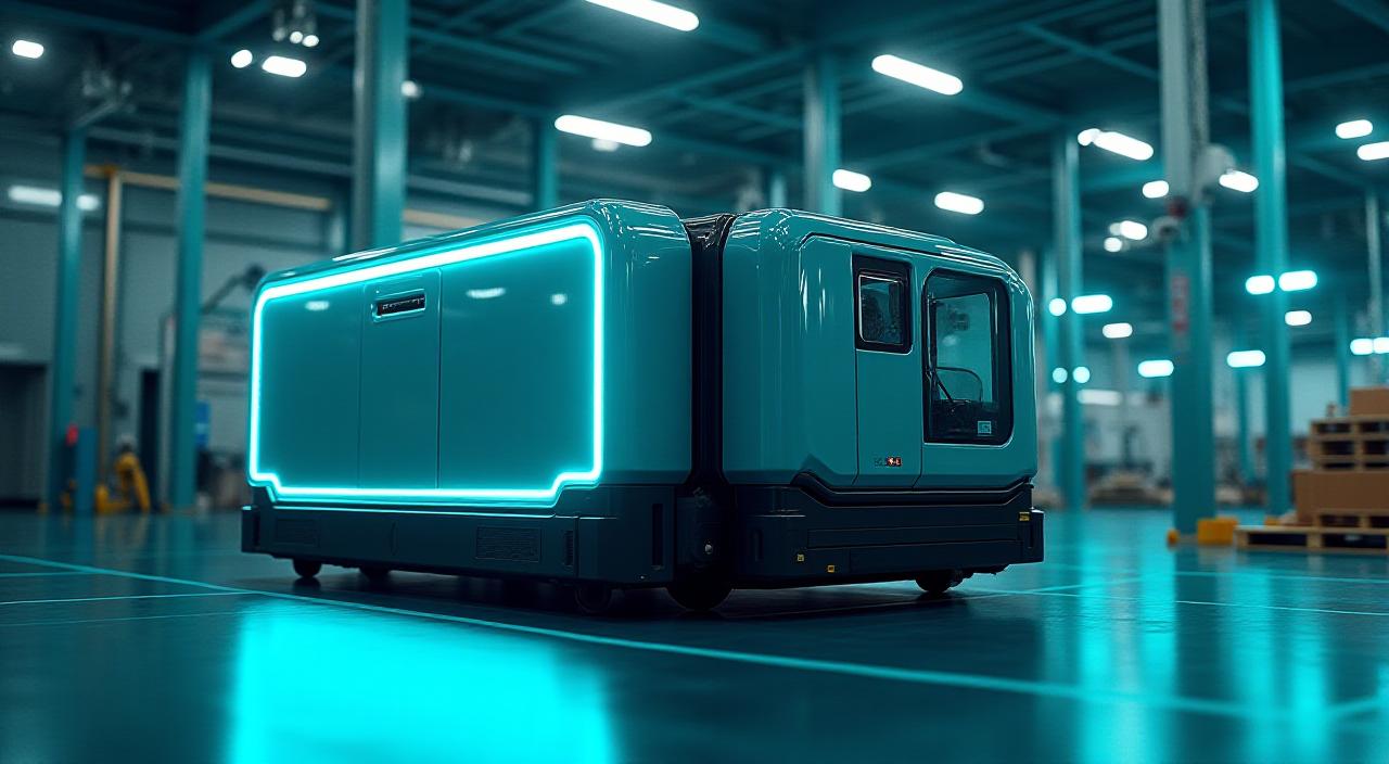 Robot AGV Borealis beroperasi di kilang moden